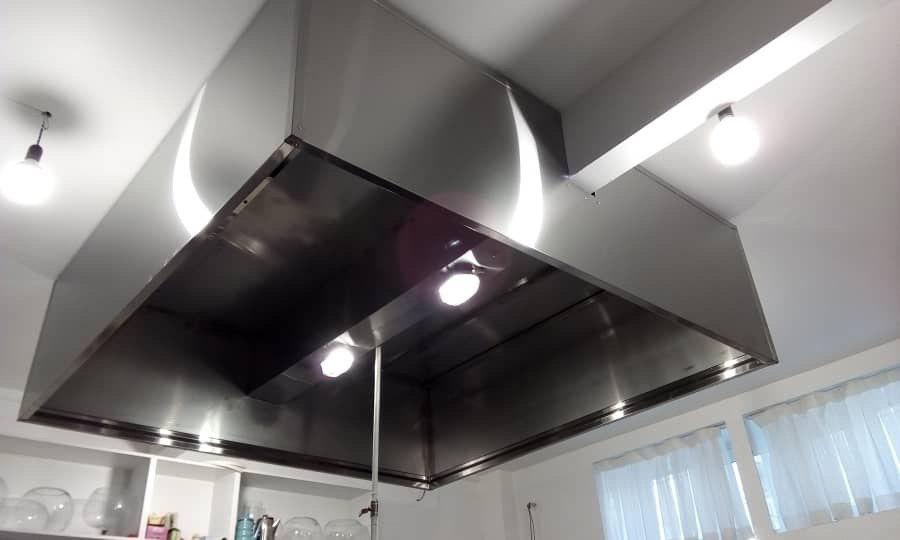 هود مرکزی استیل بدون فیلتر