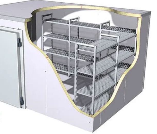 نمای داخلی سرد خانه ویترینی