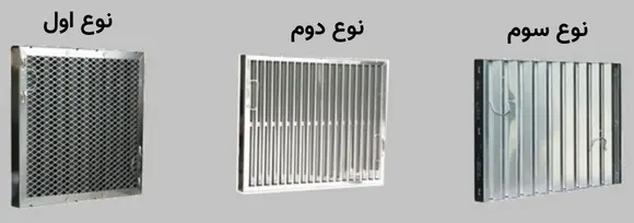 انواع فیلتر هود صنعتی